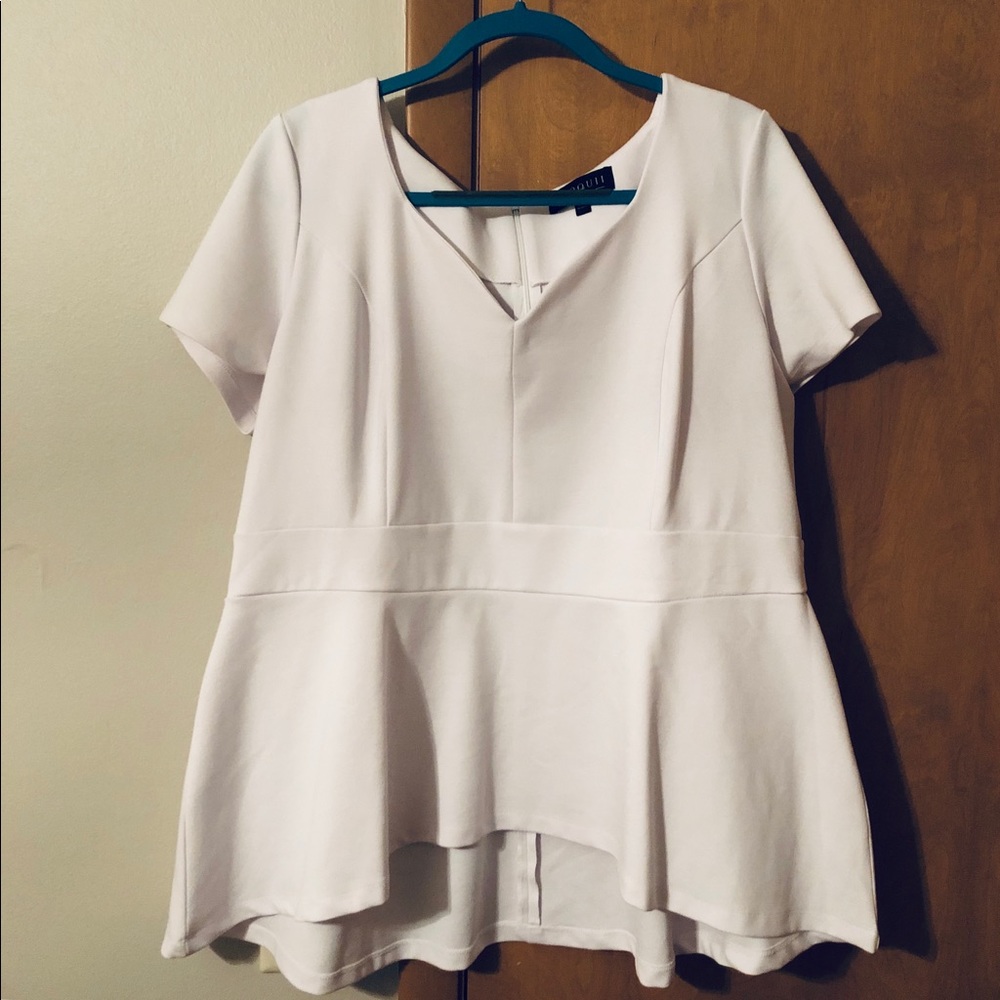 SOLD Eloquii Sara Flare Peplum Top 22 NWOT